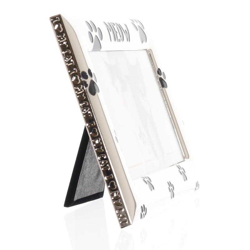 Lawrence Frames Silver Metal Picture Frame - Meow Design -