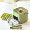 Ice Cube Tray with Lid&Bin&Tong, Easy Release 48pcs Ice Cube