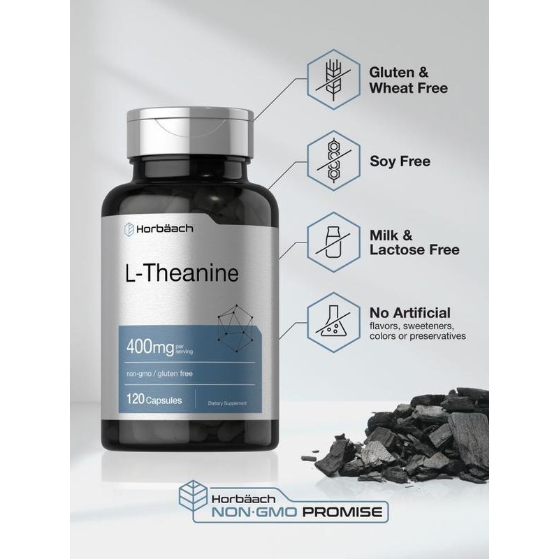 L-Theanine 400mg per serving | 120 Capsules