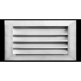 HVAC Premium 24"W x 16"H Aluminum Exterior Gable Louver Vent For Walls & Crawlspace - Weather-Resistant Air Grille With Screen Mesh - [Outer Dimensions 25.75"W x 17.75"H]