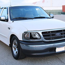 2LH-F150971PCJM-RS F-150 Expedition Crystal Black 1PC Design SMD LED Headlights