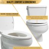Bath Royale Elongated Toilet Seat BR501-01 Quiet Close, Stain-Resistant and