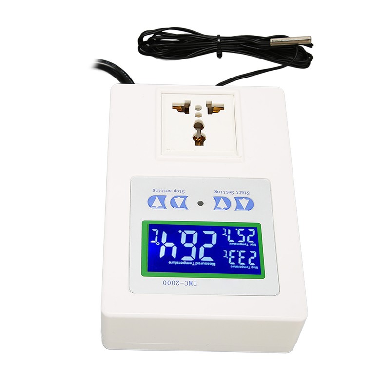 Digital Temperature Controller LCD Display Heating Cooling Thermostat Controller for