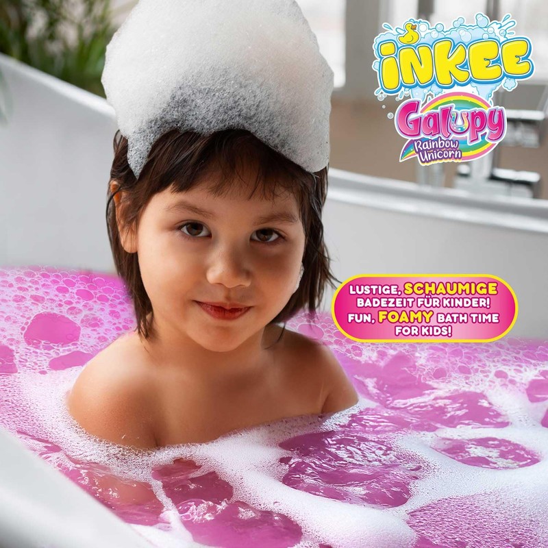 INKEE - Bubble Bath Liquid Galupy Unicorn Bath Additive for