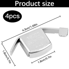 Xrten 4PCS Magnetic Seam Guide Magnetic Seam Guide Gauge Presser Strong Magnetic Seam Gauge Sewing Machine Accessories for Universal Sewing Machines
