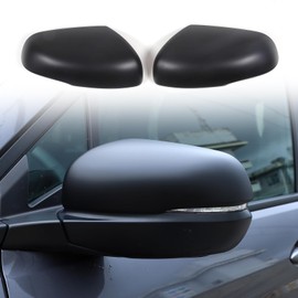 HIRUFAIT 2PCS Rearview Mirror Covers for Honda Pilot 2016-2022/ Ridgeline 2020-2024/ Passport 2019-2024, ABS Material Door Side Mirror Guard Cover Cap Exterior Accessories (Matt Black)
