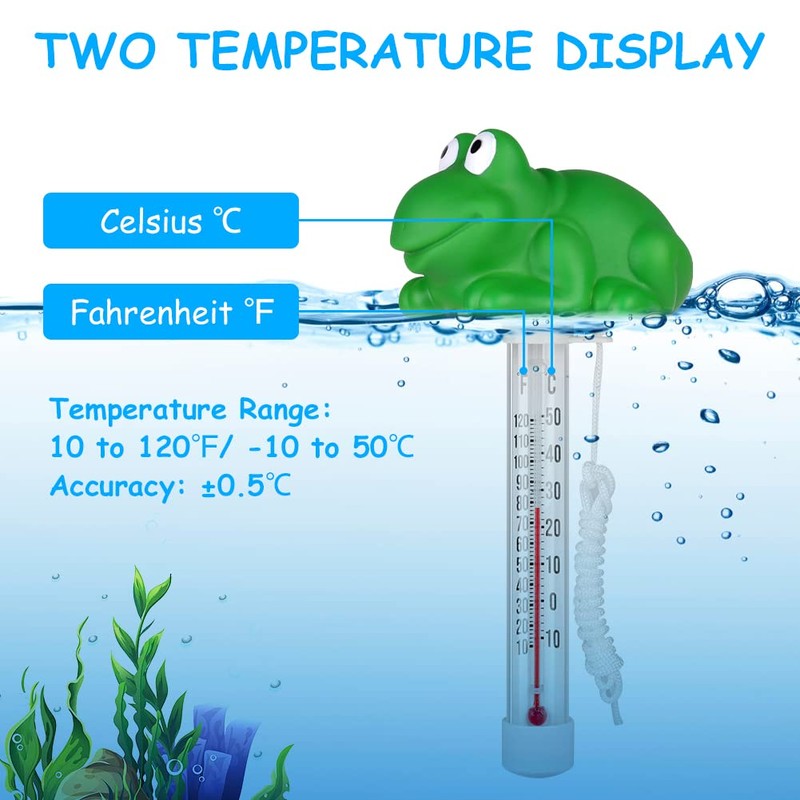 OFFCUP Floating Pool Thermometer, Floating Water Thermometer, Water Temperature Thermometer