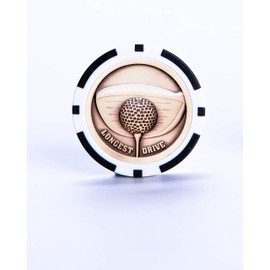 Poker Chip Golf Ball Marker | Society Golf Prize | Nearest the Pin & Longest Drive | Father & Son Challenges | Small Golf Gift (4 x Nearest Pin 1 x Longest Drive) | Gift For Golfers