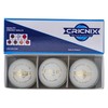 Cricnix Cricket Ball Gold White Leather 142g (1-Pack) for Practice