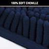 H.VERSAILTEX Microfiber Bath Rugs Chenille Floor Mat Ultra Soft Washable