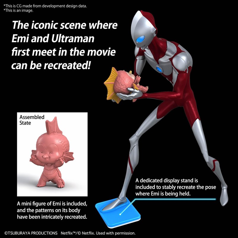 Colour-coded plastic model Ultraman: Rising