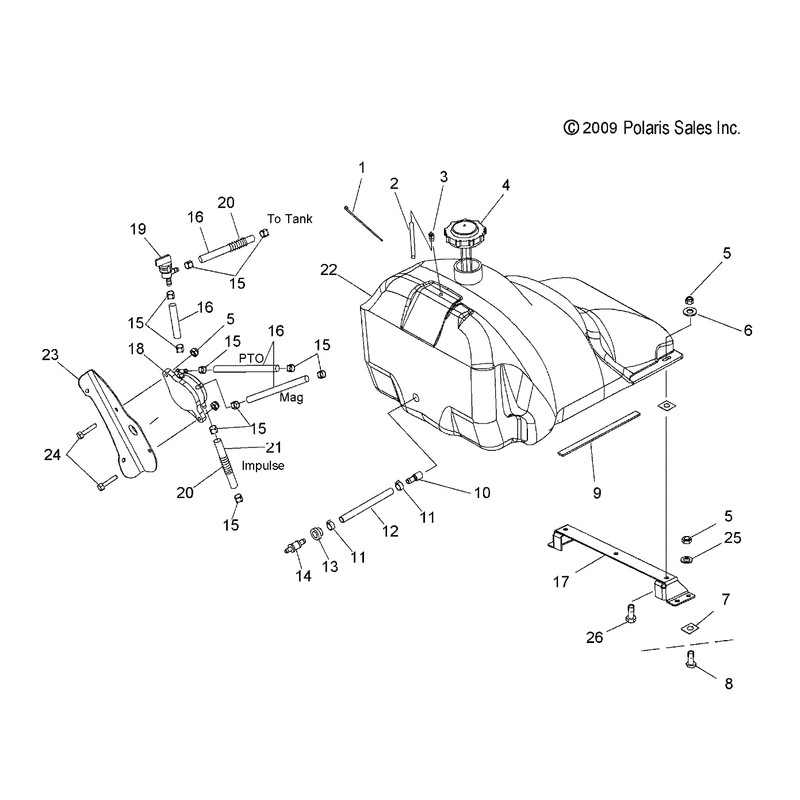 Polaris Snowmobile Fuel Line Ester, for Specific Trail, Transport, Supersport,