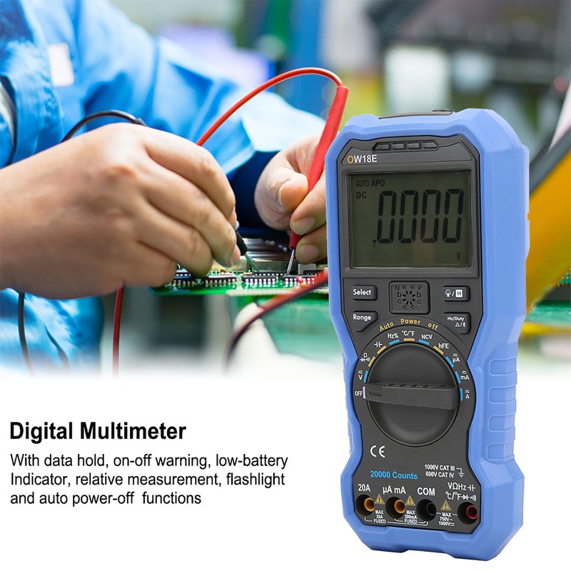 OW18E Digital Multimeter Frequency Resistance Capacitance Tester AC DC Voltage
