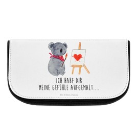 Mr. & Mrs. Panda Koala Artist Cosmetic Bag Gift Makeup Bag Love Proof Toiletry Bag Koala Bear Toiletry Bag Cosmetic Bag, neutral, Hand Drawn
