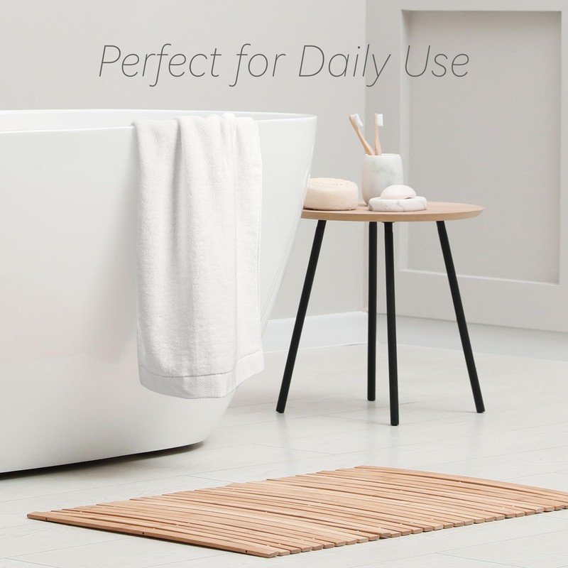 Hand Towel - 100% Cotton White Towels for Bathroom and