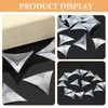 HOMSFOU 200pcs Stair Inside Corner Clear Dust Guards Decorative Triangle