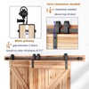 EaseLife 7.5FT Bypass Double Sliding Barn Door Hardware Kit,Single Track,