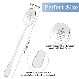 Daughter Gifts from Mum Mother and Daughter Easter Gifts for Daughter Stainless Steel Spoon with Gift Box Daughter Birthday Gifts Special Daughter Gifts Mum and Daughter Gifts