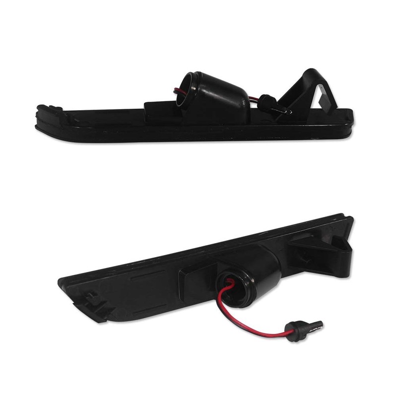 JDMTECH Smoked Lens Red LED Lamps Rear Bumper Side Marker