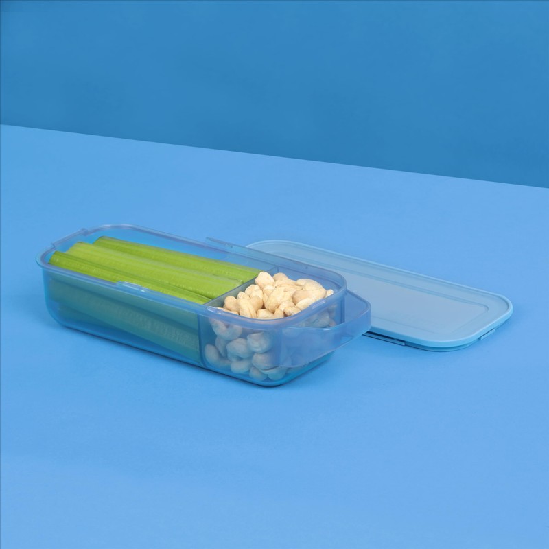 Sistema Ocean Bound Slide 'n Snack Food Storage Container, BPA-Free,