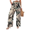 Angerella Womens Fashion Print Palazzo Pants Summer Wide Leg High