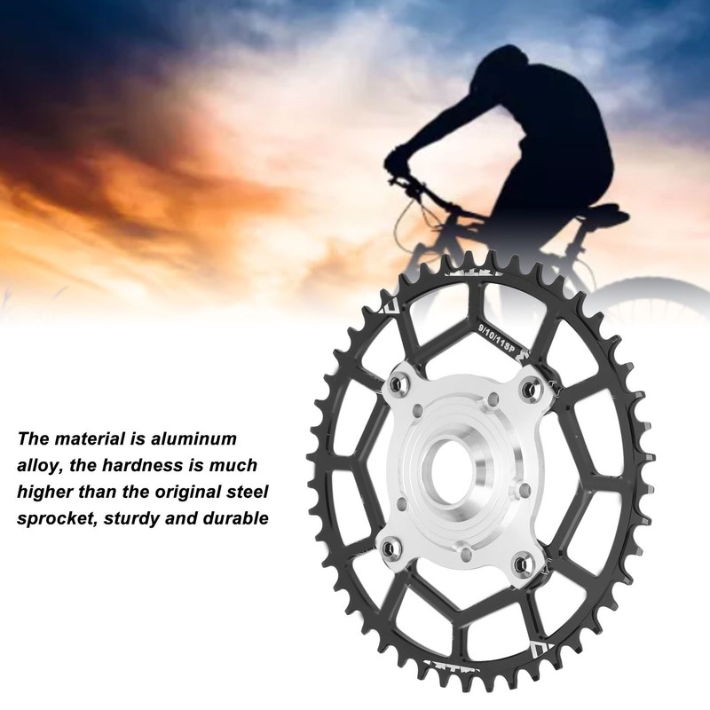Aluminum Alloy 46T 104 BCD Chainring and Adapter Replacement for