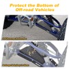 REARACE Front A-Arm Guards, 4mm Aluminum A-Arm Skid Plates Fit
