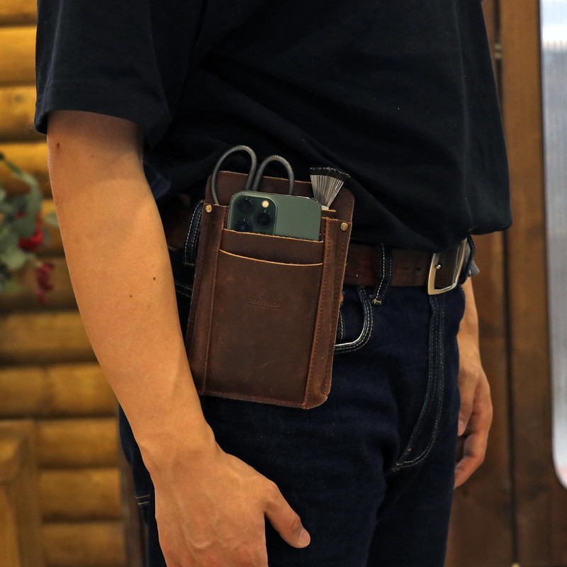 Tourbn Tourbon Genuine Leather Garden Tool Florist Waist Bag Adjustable