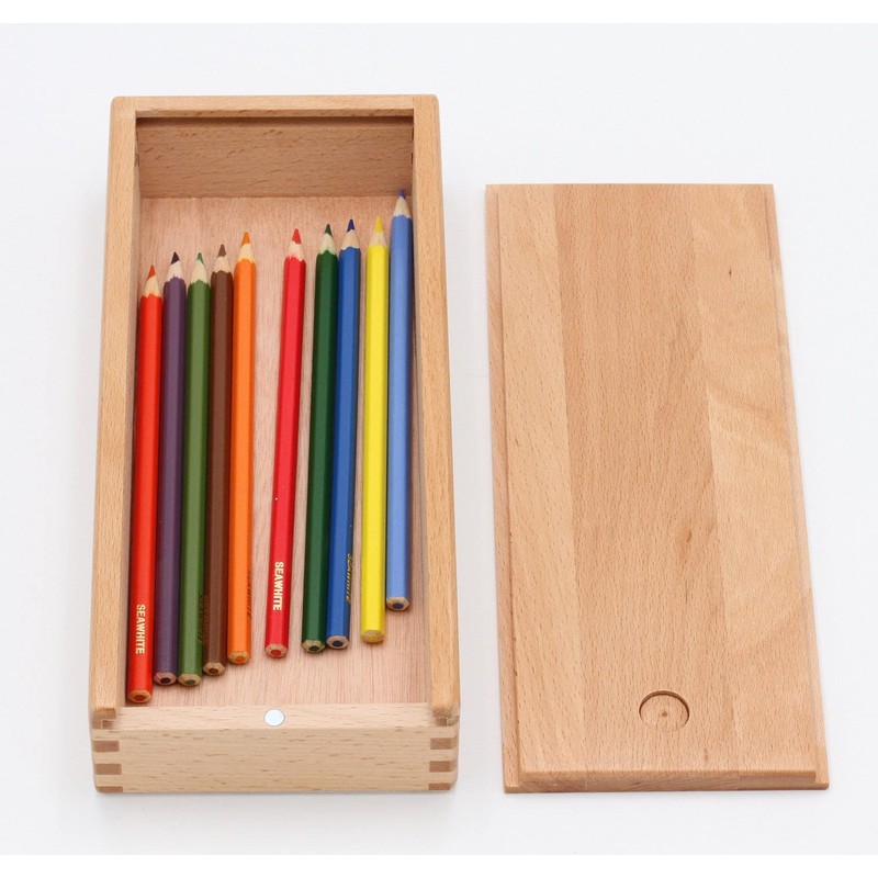 Paintersisters® Pen Box with Sliding Lid - Wooden Box Made