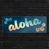 Metal Sign L 10.5 x 28 cm with Hawaii Design