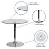 Flash Furniture 31.5'' Round Glass Table with 29''H Chrome Base