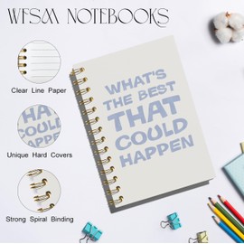 WFSM Daily Affirmations Notebook - Inspirational Journal, Motivational Notebook, Positive Gifts Hardcover Spiral Notebook, Inspiring Quotes Journal for Women, 5.5x8.3 Inches