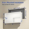 Bernkot Stainless Steel Shower Niche 12"×24" White with Shelf No