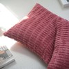 Cyuripu Set of 2 Corduroy Boho Rust Throw Pillow Covers