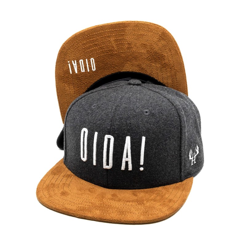 Du Hirsch Bavarian Snapback Cap Oida One Size, darkgray