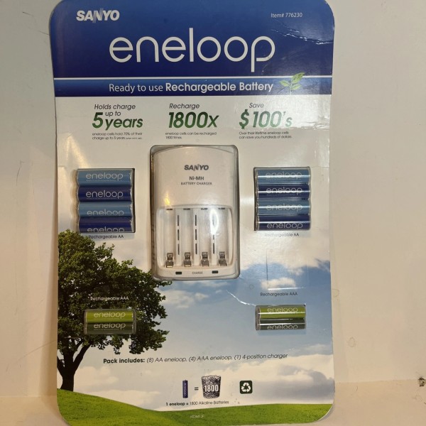 eneloop SANYO ENELOOP Set of Rechargeable Battery Pack #776230 8AA