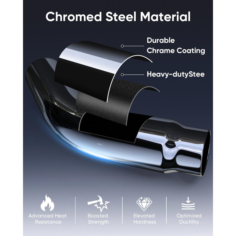 5 inch Diesel Exhaust, 5'' Inlet 6'' Outlet 23'' Long
