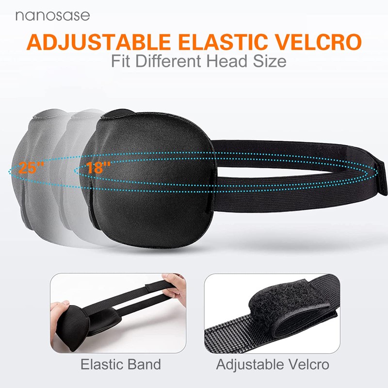nanosase Blindfold 3D Sleep Mask, HD Memory Foam Sleeping Eye