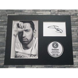 Eminem Limited Edition Signed Autograph Display - Mounted and Ready to be Framed - 8x6 Inches - Slim Shady, Marshall Mathers - V1