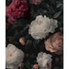 Laatse Dark Red Peony Floral Wallpaper Peel and Stick 17.5"x118"