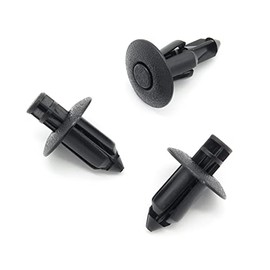 VVO Fasteners- Black Plastic Engine Bay Shield Clips for Volvo XC60, S90, V90, (Pack of 10)