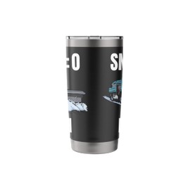 Snow 0 Me 1 Snow Plow Stainless Steel Insulated Tumbler