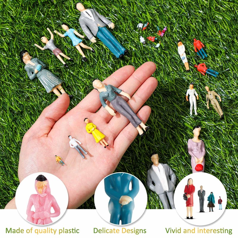 Namalu 140 Pcs Mini People Figurines 1: 25 1: 50
