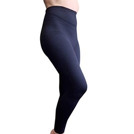 Bioflect® Compression Leggings with Bio Ceramic Micro-Massage Knit- for Support and Comfort - Black 5XL