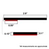 3" RV Trailer Slide Out Wiper Seal with Adhesive Tape
