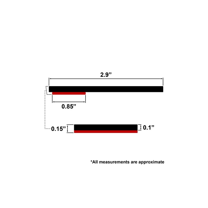 3" RV Trailer Slide Out Wiper Seal with Adhesive Tape