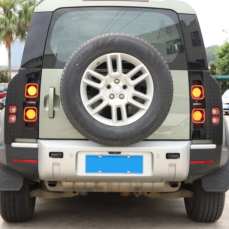 car-attention For Land Rover Defender 90 110 Black Rear Tail