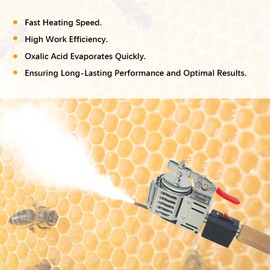 Aetwhy Oxalic Acid Vaporizer, 180W 12V Vaporizer for Beehive, Beekeeping Equipment for Beehive, Thermostatic Control, No Clogging, No Residue