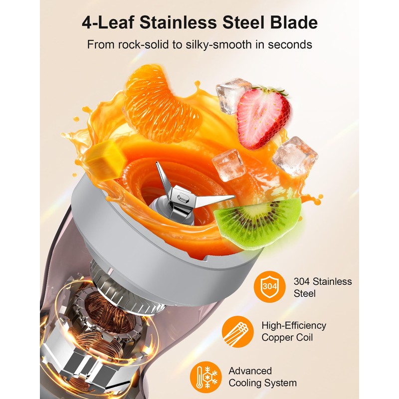 Smoothie Blender and Grinder Combo, 10-Piece Blenders Shakes