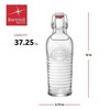 Bormioli Rocco Officina Water Bottle | 37.25 oz, Italian Glass